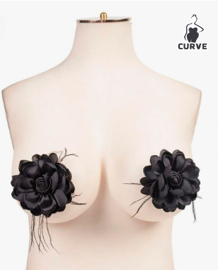 Cubierta de pezón en forma floral PLUS SIZE