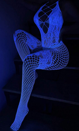 Body sexy blanco/ brilla en la oscuridad