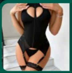 Conjunto de lencería sexy con liguero